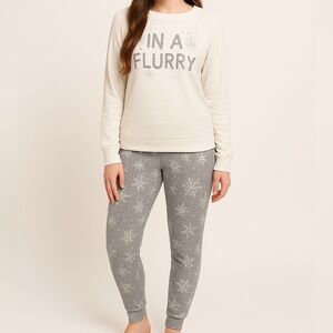 🩶Womens In A Flurry Two Piece Pajamas